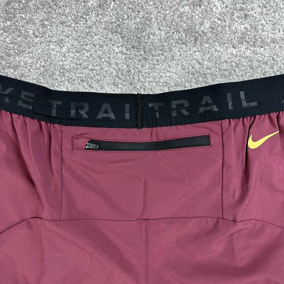 Nike Dri-Fit Trail Dawn Range Running Pants Mens Sz Small Maroon DX0855-681 - Picture 5 of 14